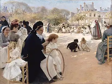 Albert Edelfelt, The Luxembourg Gardens. 1887