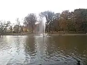 Lower lake used for boating and fishing