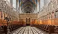 The choir of the cathedral