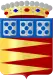 Similar to flag with crown on top and items placed differently.