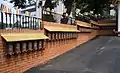 Prayer Wheels in the courtyard