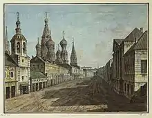 Moskvoretskaya Street c. 1800. By Fedor Alexeev