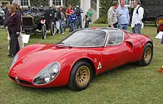 Prototype's side profile.(Alfa Romeo museum replica).