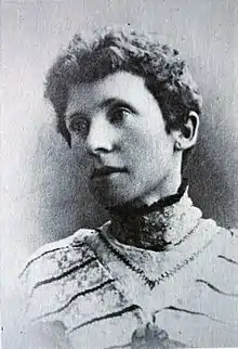 Black and white picture of Alice Pegler