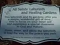 All Saints' Church - Labyrinth Sign, December 2008