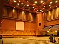 The 2,300-seat auditorium, which includes a stage backdropped by the Gettysburg Address, holds events and concerts throughout the year.