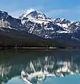 Allen Mountain's northeast aspect reflected in Lake Sherburne