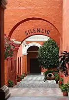 One of the many alleys within the monastery.