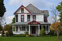 The Almon G. McCorkle House, a historic site in the village