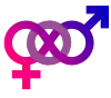 Interlocking gender symbols