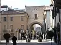 Porta Altinate seen from the Contrada Altinate.