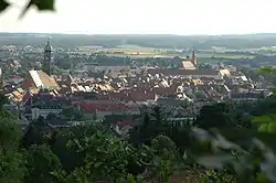 View from Mariahilfberg towards the Amberg Old Town