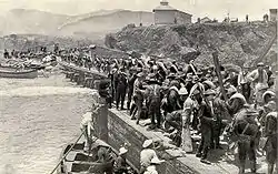 American troops landing at Daiquirí in 1898