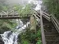 Series of stairs to an observation overlook