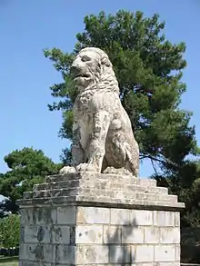 The Lion of Amphipolis, near the Kasta Tomb