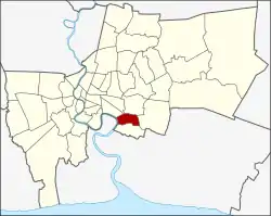 Khet location in Bangkok