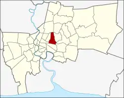 Khet location in Bangkok