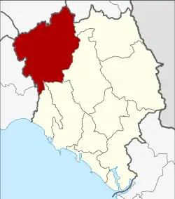 District location in Chanthaburi province