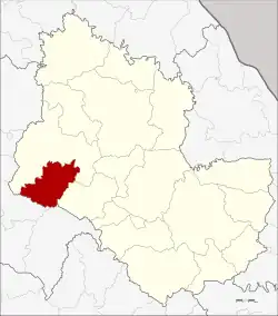 District location in Sakon Nakhon province