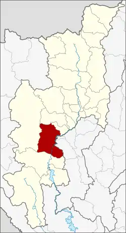 District location in Chiang Mai province