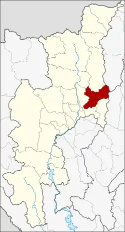 District location in Chiang Mai province