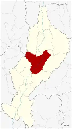 District location in Lampang province