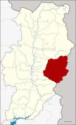 District location in Nan province