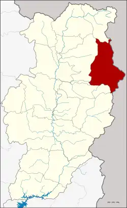 District location in Nan province