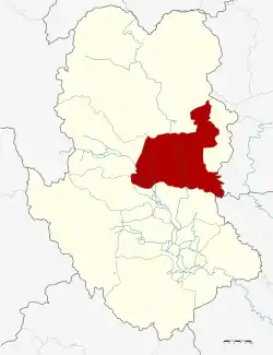 District location in Sukhothai province