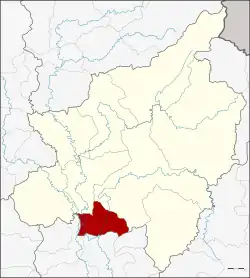 District location in Phitsanulok province