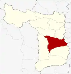 District location in Suphan Buri province