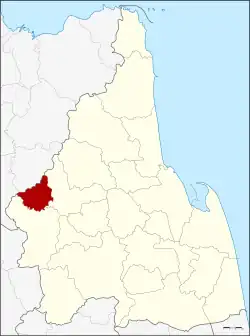 District location in Nakhon Si Thammarat province