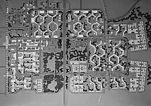 Bijlmermeer, masterplan 1965 (Siegfried Nassuth)