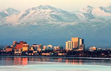 Skyline of Anchorage