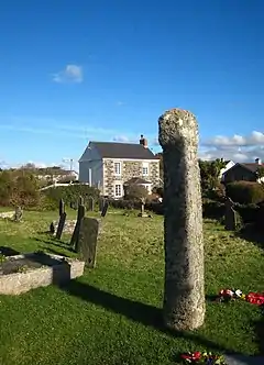 Cross about 12m south of south transept of Church of Saint Corentin