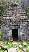 Ancient rock temple in Binsar