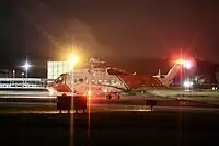 Sikorsky S-92 (V8-SAR) SAR during night operations.