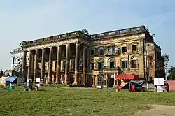 Façade of the Andul rajbari