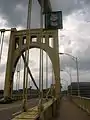 Banner for the bridge's namesake, Andy Warhol