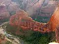 The Organ seen from Angels Landing trail