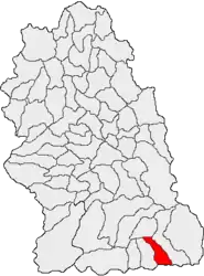 Location in Hunedoara County