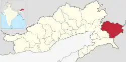 Location in Arunachal Pradesh