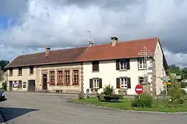 The town hall and school in Anjeux