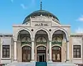 Front view of the Ethnography Museum in Ankara, Turkey