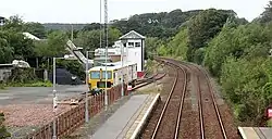 Annan station looking towards the old Newbie Junction.