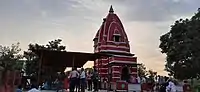 View of Annapurna Temple near Shyama Mai Temple at Darbhanga.