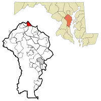 Location of Brooklyn Park, Maryland