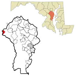 Location within Anne Arundel County