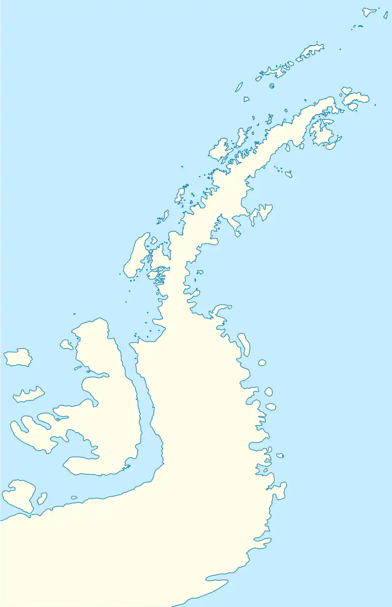 Location within Antarctic Peninsula