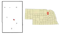 Location within Antelope County and Nebraska